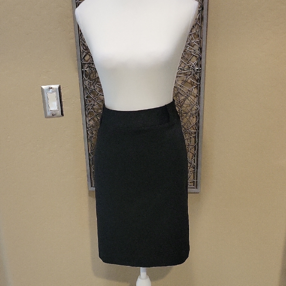 White House Black Market Elegant Black A-line Skirt